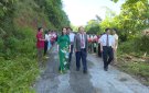 Lãnh đạo huyện Quan Sơn đón đoàn đại biểu cấp cao huyện Sầm Tớ sang thăm và làm việc tại huyện Quan Sơn